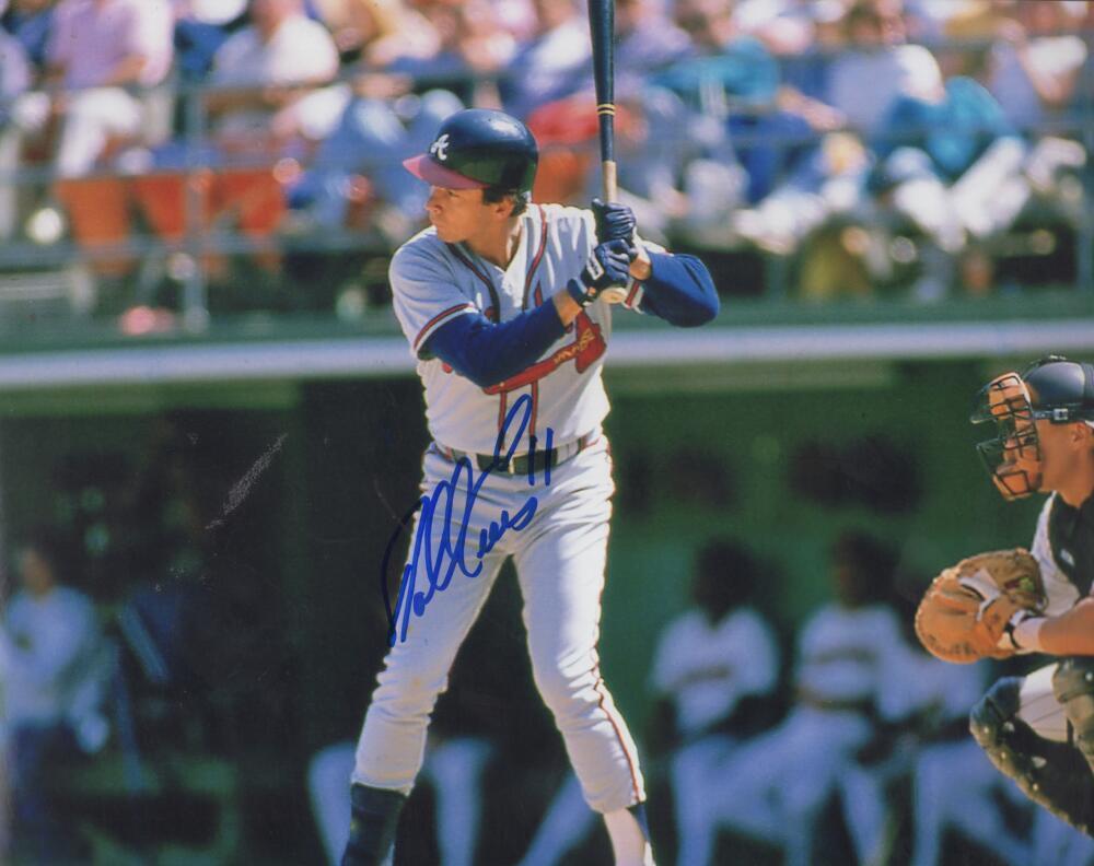 DARRELL EVANS BRAVES SIGNED AUTOGRAPHED 8X10 PHOTO W/ COA
