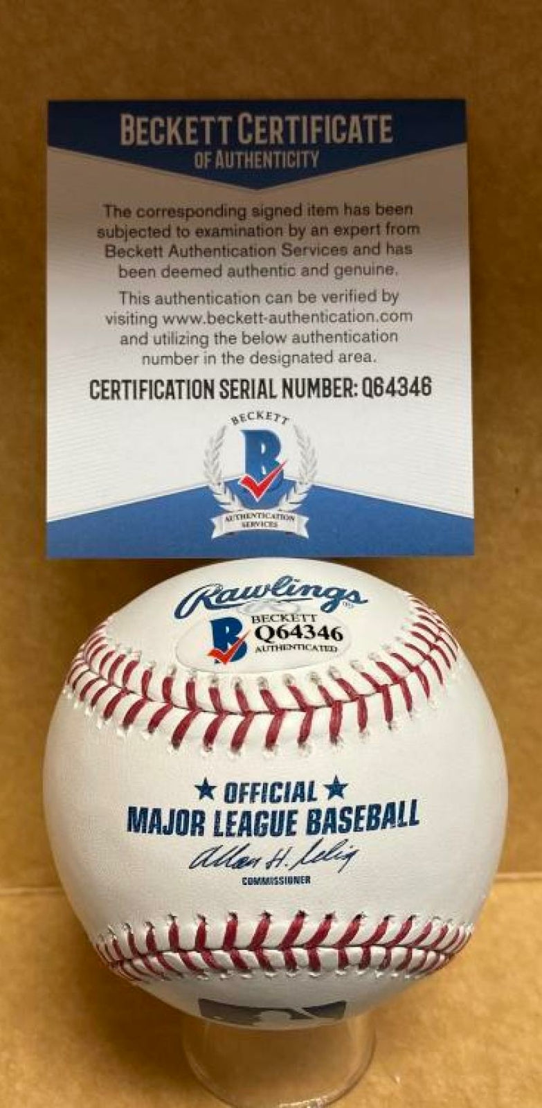 CASEY MCGEHEE YANKEES/GIANTS SIGNED AUTOGRAPHED M.L. BASEBALL BECKETT Q64346