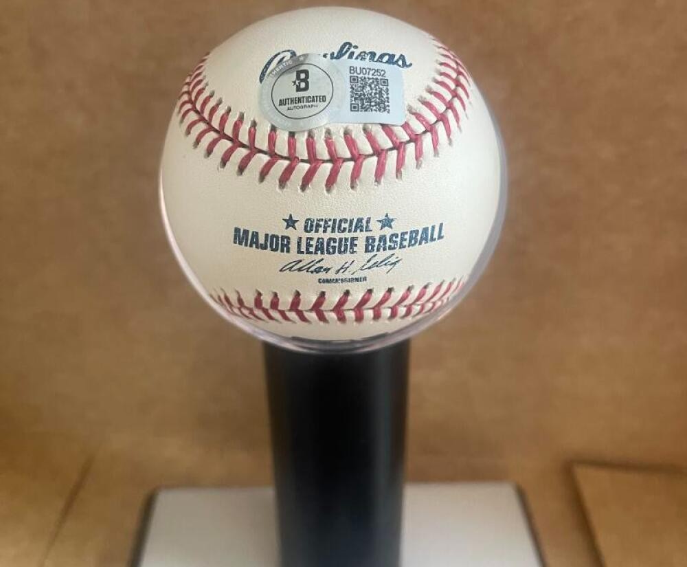 TOM SEAVER  NY METS HOF 92  SIGNED AUTOGRAPHED N.L. BASEBALL BECKETT AUTH