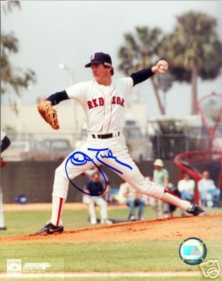 JOHN TUDOR BOSTON RED SOX SIGNED 8X10 PHOTO W/COA
