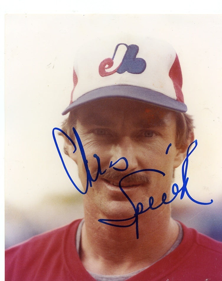 CHRIS  SPEIER   MONTREAL  EXPOS   SIGNED AUTOGRAPHED 8X10   PHOTO