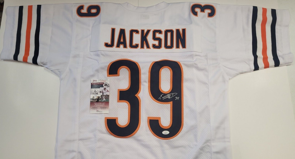 EDDIE JACKSON BEARS SIGNED AUTOGRAPHED CUSTOM JERSEY JSA COA #CC39900