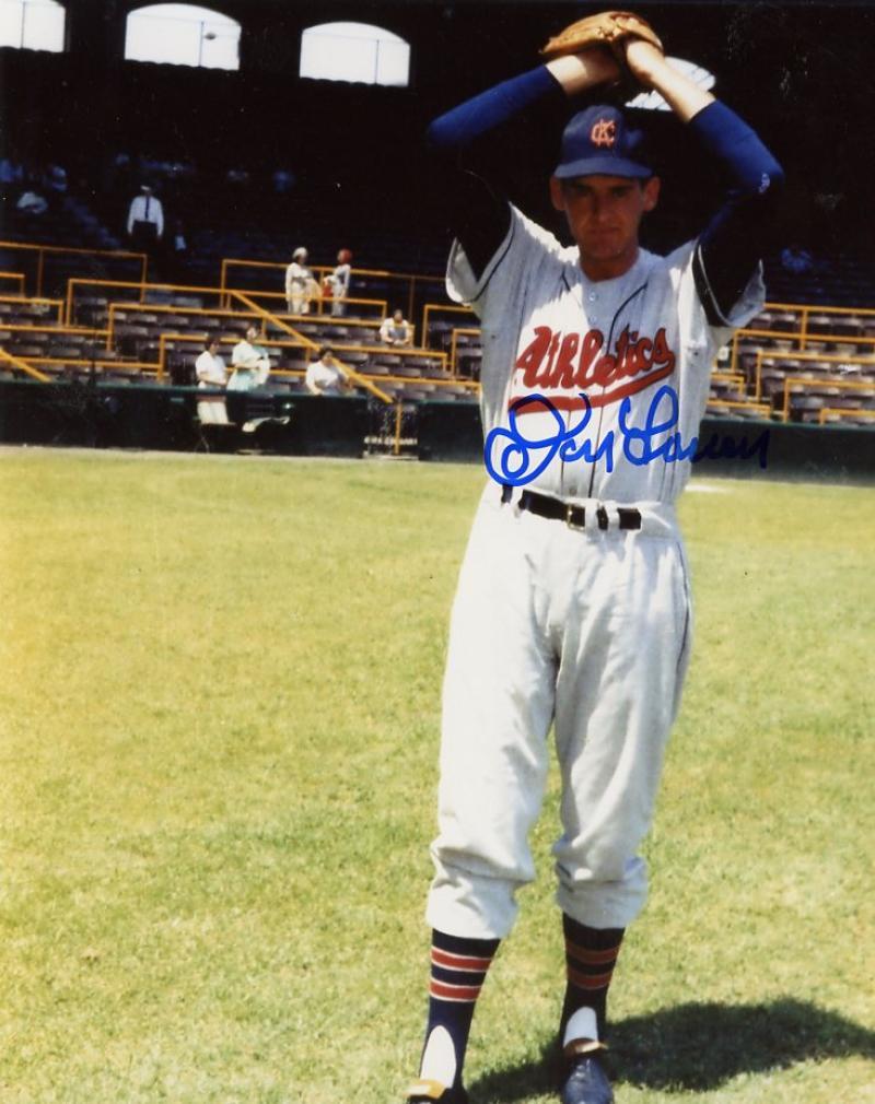 DON LARSEN KANSAS CITY ATHLETICS SIGNED AUTOGRAPHED 8X10 PHOTO W/COA