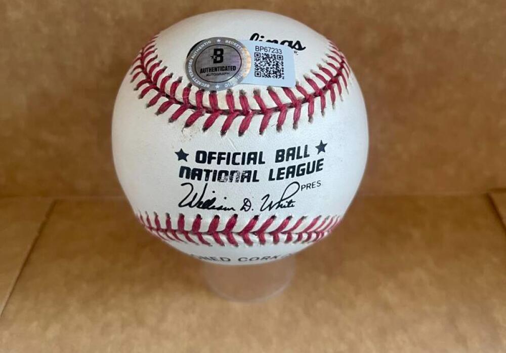 BOB SKINNER PIRATES/CARDINALS  SIGNED AUTOGRAPHED N.L. BASEBALL BECKETT AUTH