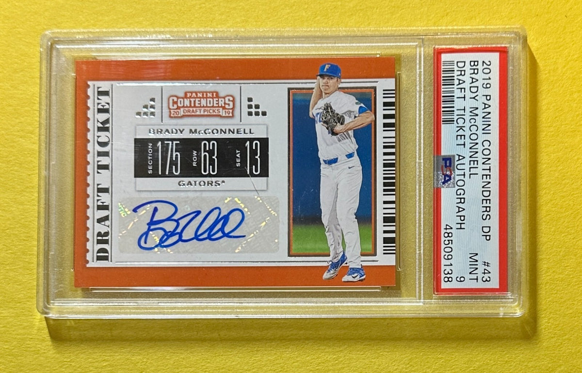 2019 PANINI CONTENDERS DRAFT PICKS BRADY MCCONNELLL AUTO #43 PSA MINT 9
