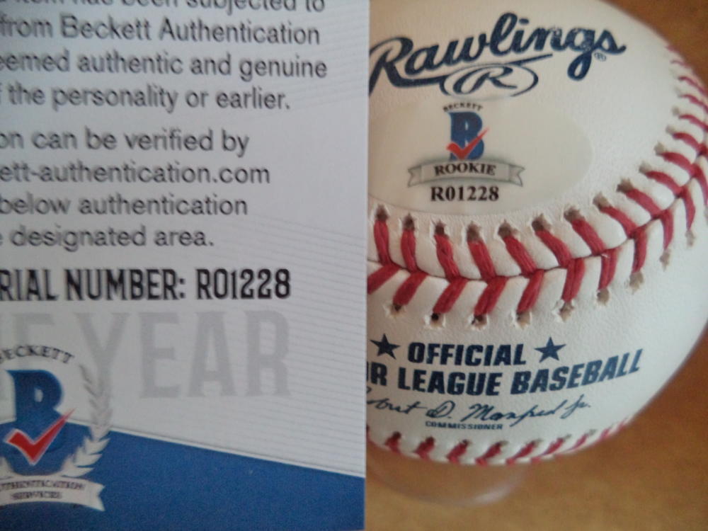 ARQUIMEDES GAMBOA PHILLIES ROOKIE YEAR SIGNED AUTO M.L. BASEBALL BECKETT R01228