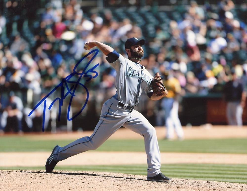 TONY ZYCH SEATTLE MARINERS SIGNED 8X10 PHOTO W/COA