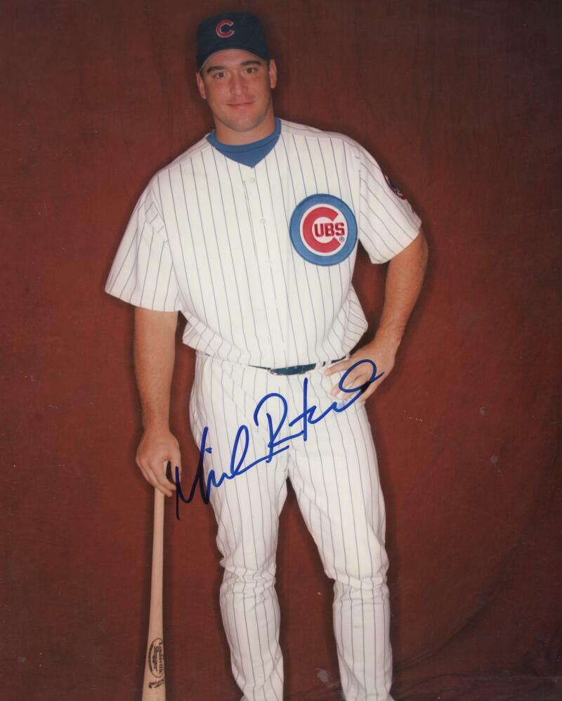 MICHAEL RESTOVICH CHICAGO CUBS  SIGNED AUTOGRAPHED 8X10 PHOTO W/ COA