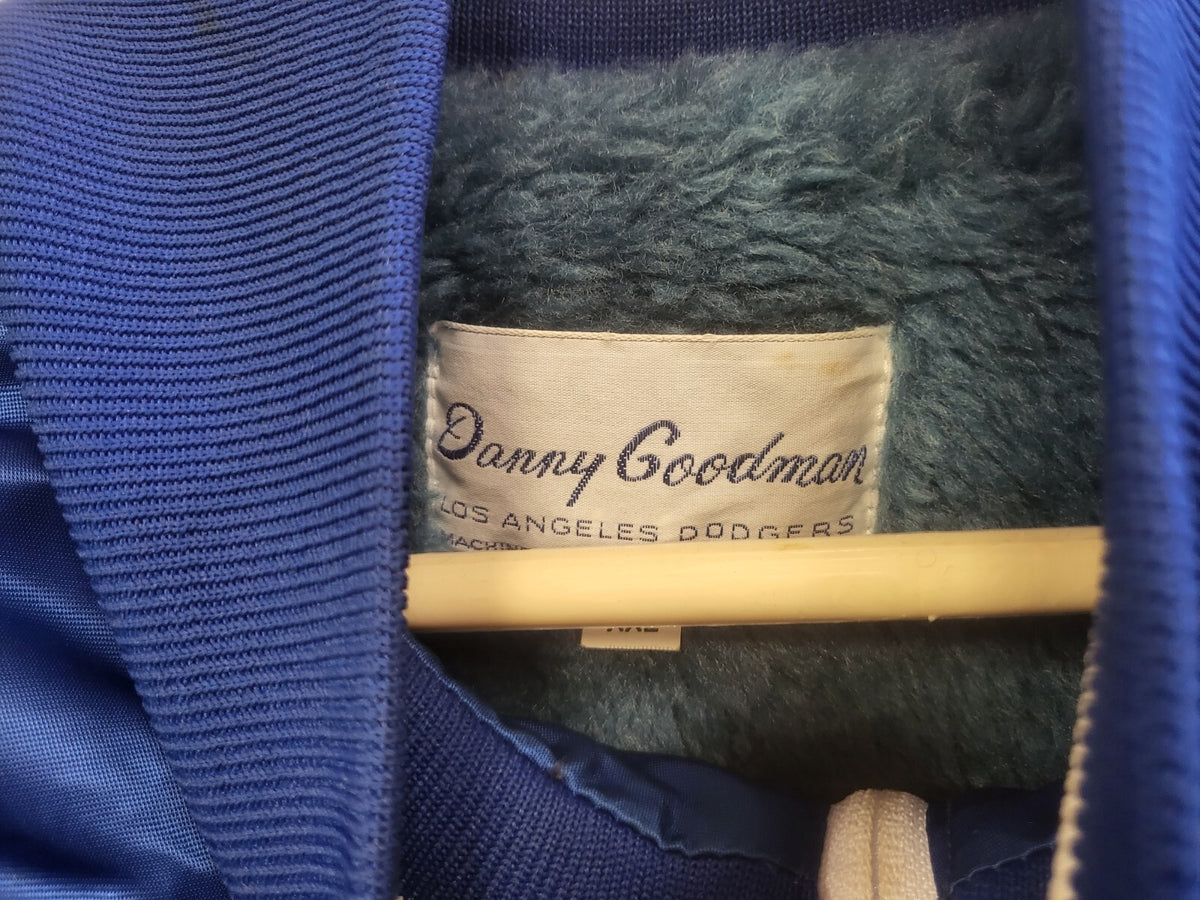 VINTAGE LOS ANGELES DODGERS DANNY GOODMAN SATIN JACKET OFFICIAL PLAYER WORN 2XL