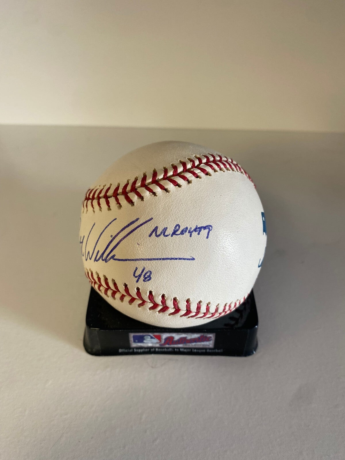 SCOTT WILLIAMSON NL ROY REDS SIGNED AUTOGRAPHED M.L BASEBALL BECKETT