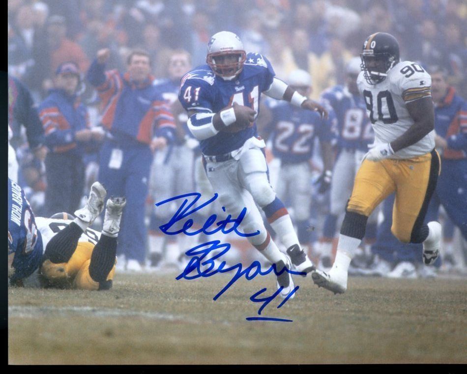 KEITH  BYARS  NEW  ENGLAND PATRIOTS   SIGNED AUTO  8X10