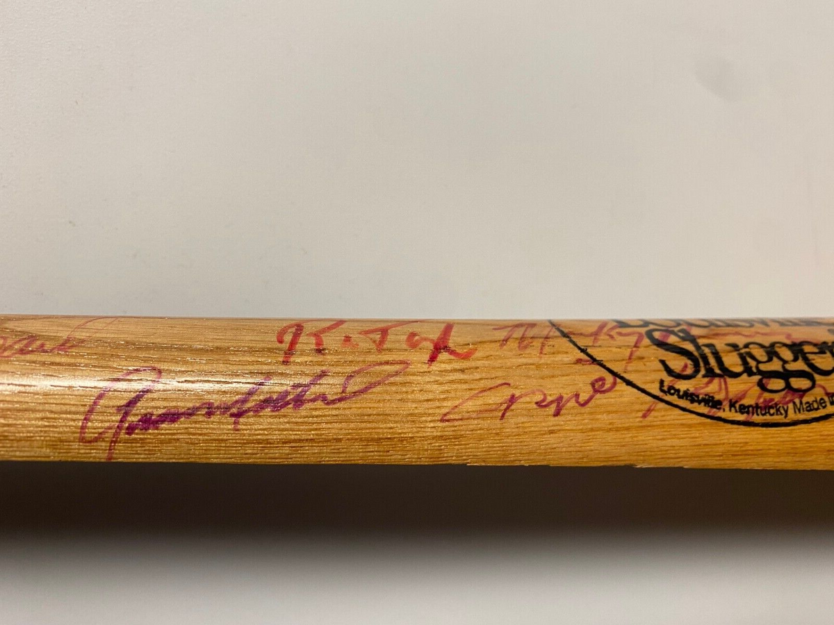 MLB GREATS MULTI SIGNED AUTOGRAPH LV SLUGGER MEMORIAL CLASSICS SPLIT BAT COA *
