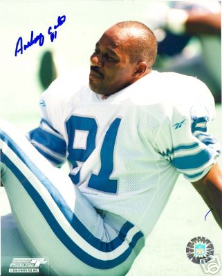 ANTHONY CARTER DETROIT LIONS SIGNED 8X10 PHOTO W/COA