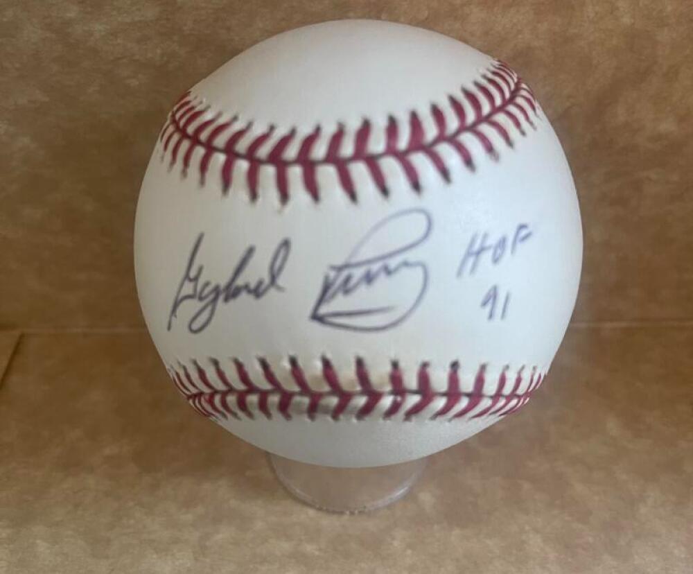 GAYLORD PERRY HOF 91 GIANTS SIGNED AUTO M.L. BASEBALL BECKETT AUTH