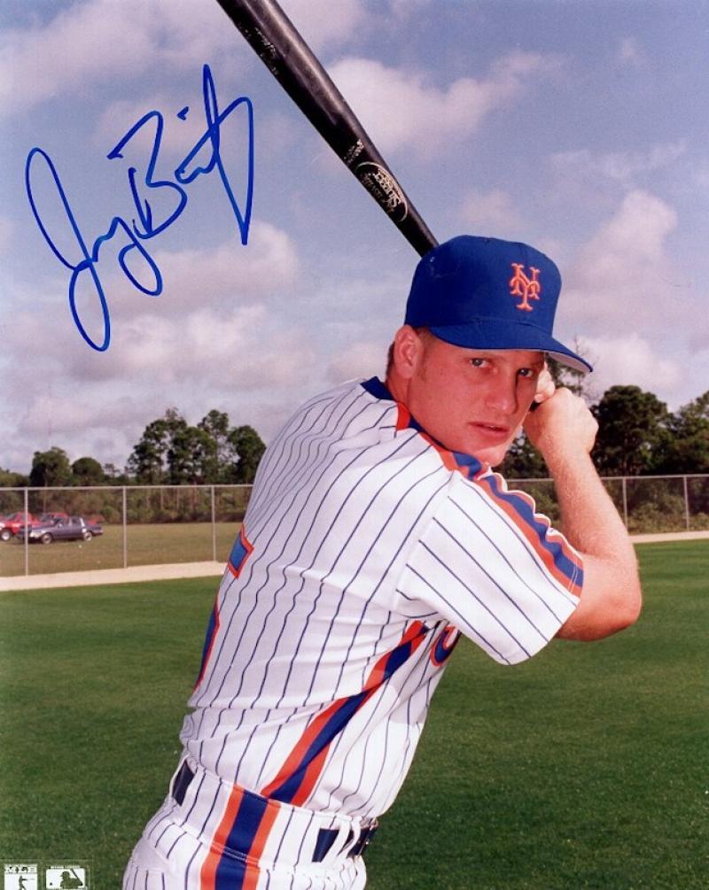 JEROMY BURNITZ  NEW YORK METS  SIGNED AUTOGRAPHED 8X10 PHOTO W/COA