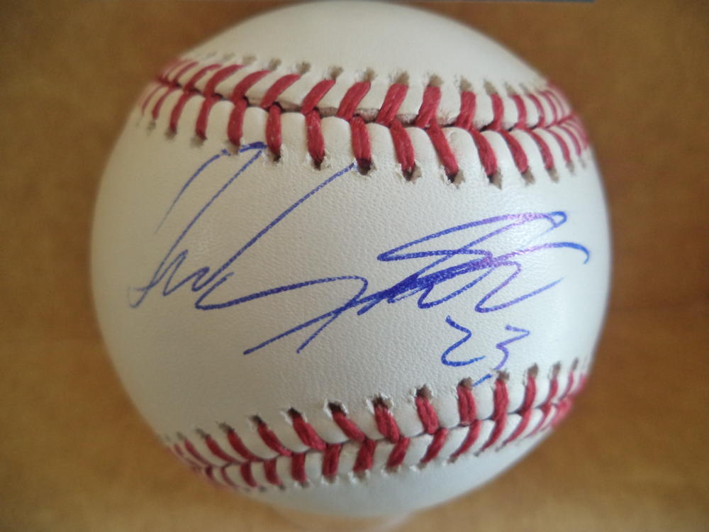 TONY SANTILLAN CINCINNATI REDS ROOKIE YEAR SIGNED M.L. BASEBALL BECKETT RO1191
