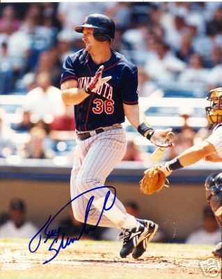 TERRY STEINBACH MINNESOTA TWINS SIGNED 8X10 PHOTO W/COA