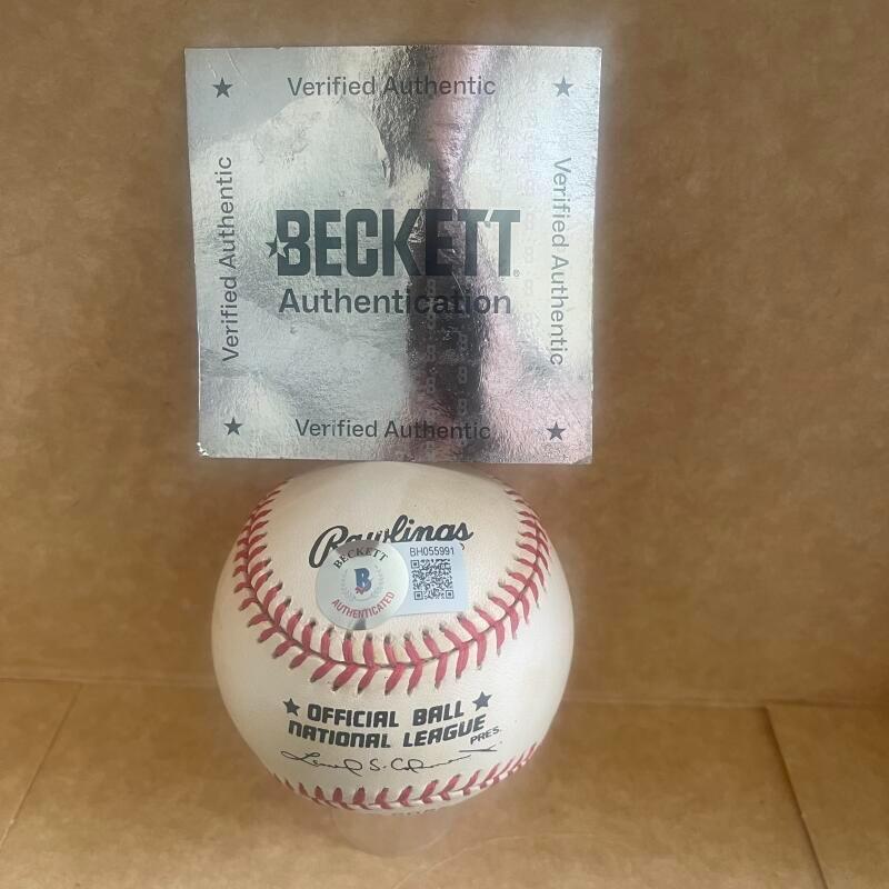 RALPH BRANCA BOBBY THOMSON 10/3/51 SIGNED AUTOGRAPHED N.L. BASEBALL BAS AUTH