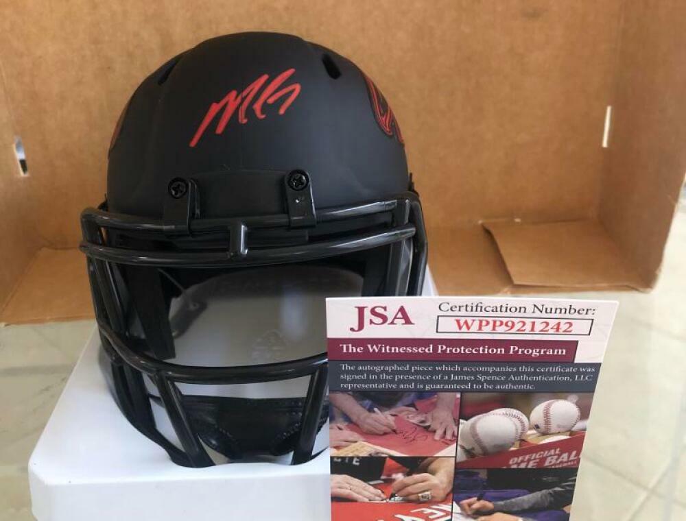 MICHAEL VICK ATLANTA FALCONS SIGNED AUTO ECLIPSE MINI HELMET JSA WITNESS 
