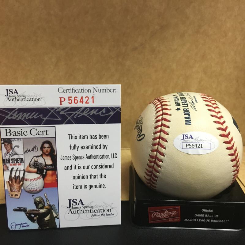 SAME 1973 MVP CINCINNATI REDS M.L. SIGNED BASEBALL JSA  P56421
