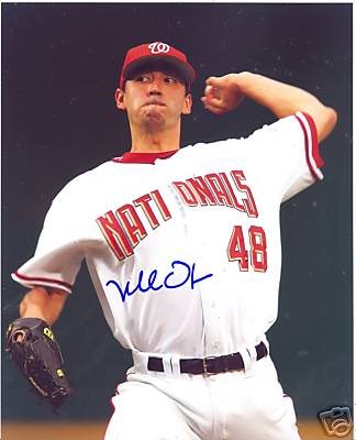 MICHAEL O'CONNER WASHINGTON NATIONALS SIGNED 8X10 PHOTO