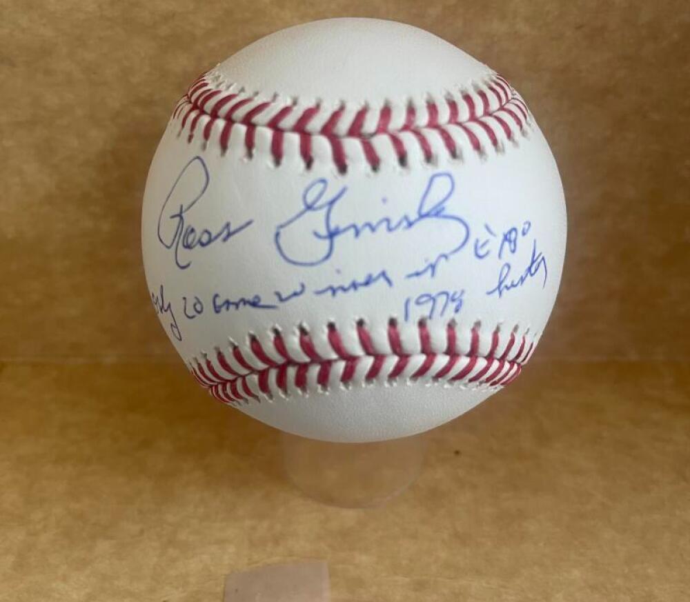 ROSS GRIMSLEY ONLY 20 GAME WINNER IN EXPOS HISTORY 1978 SIGNED AUTO M.L. BASEBAL