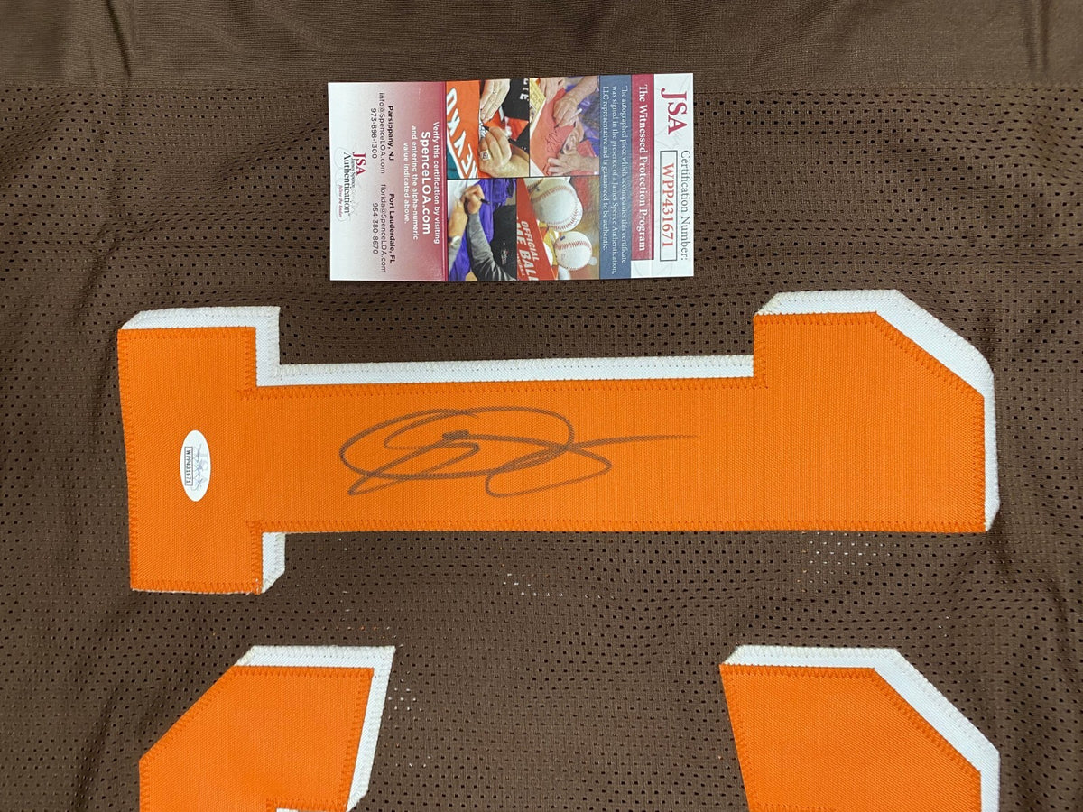 ODELL BECKHAM JR #13 CLEVELAND BROWNS SIGNED AUTOGRAPHED CUSTOM JERSEY SZ XL JSA