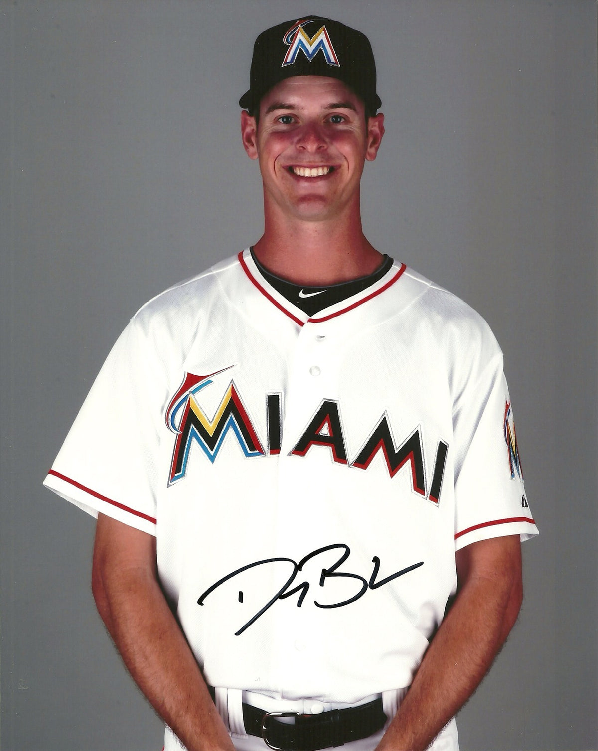 DANNY BLACK MIAMI MARLINS SIGNED AUTOGRAPHED 8x10 PHOTO W/COA