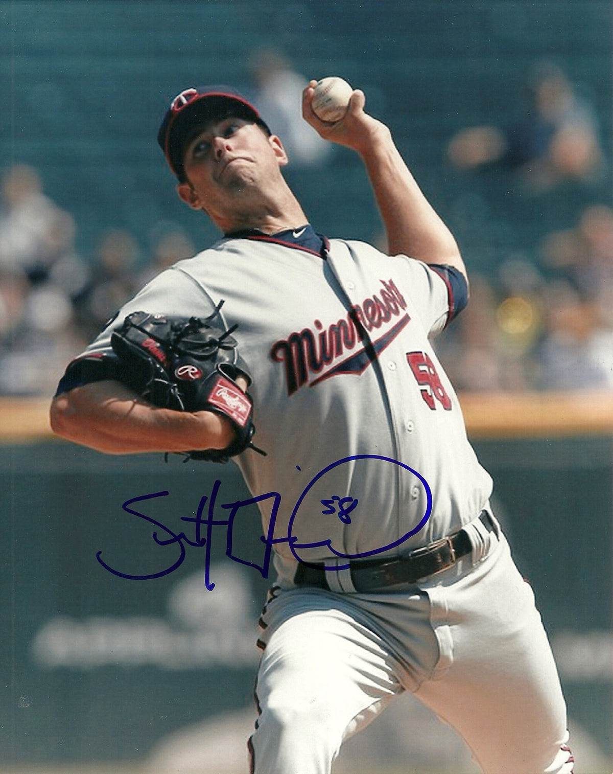 SCOTT DIAMOND MINNESOTA TWINS SIGNED AUTOGRAPHED 8x10 PHOTO W/COA