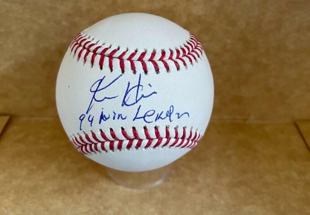KEN HILL 94 WIN LEADER SIGNED AUTOGRAPHED M.L. BASEBALL BAS BC94292