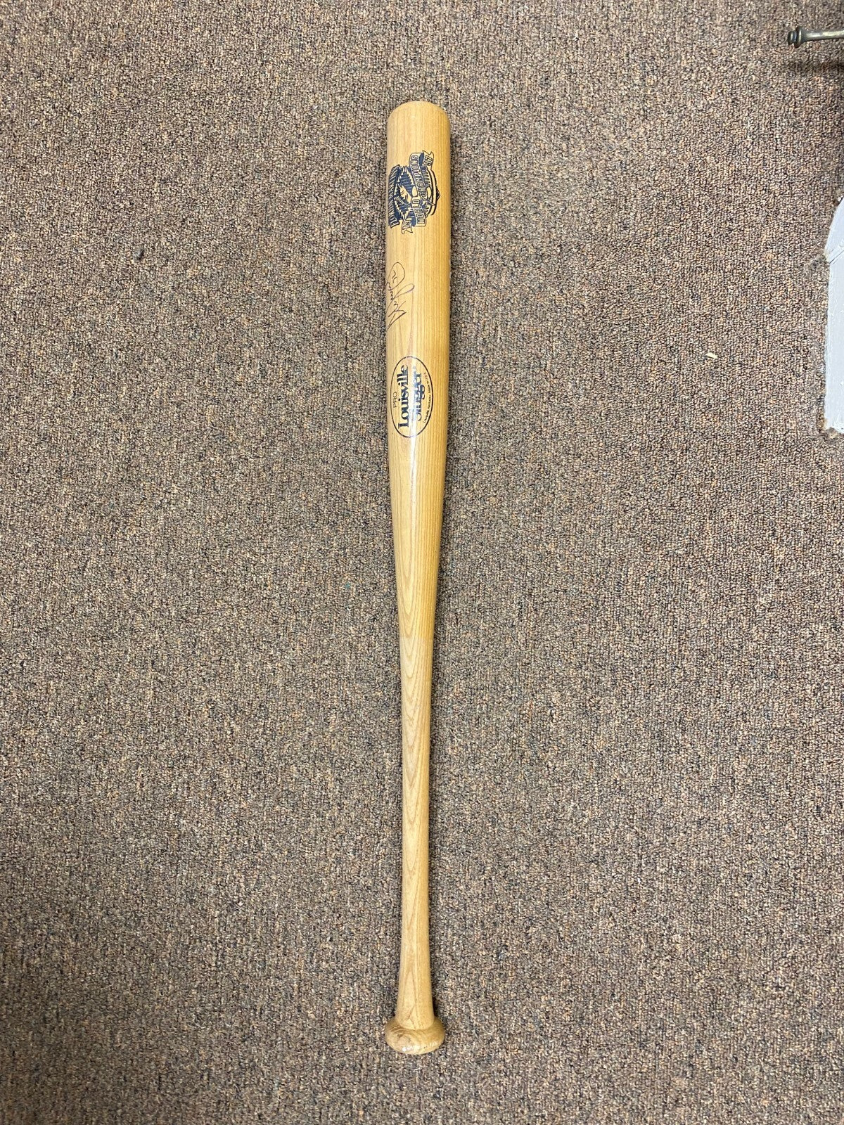 ALEX FERNANDEZ FLORIDA MARLINS SIGNED 1997 WORLD SERIES LV SLUGGER KIDS BAT COA