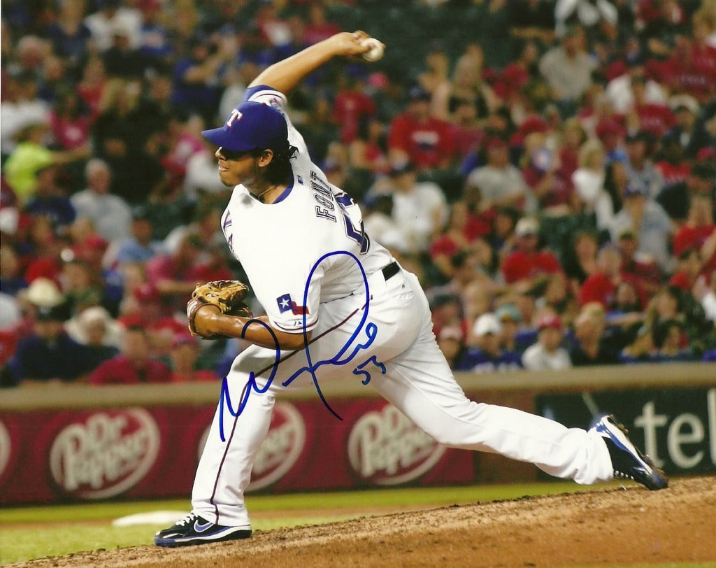 WILMER FONT TEXAS RANGERS SIGNED AUTOGRAPHED 8x10 PHOTO W/COA