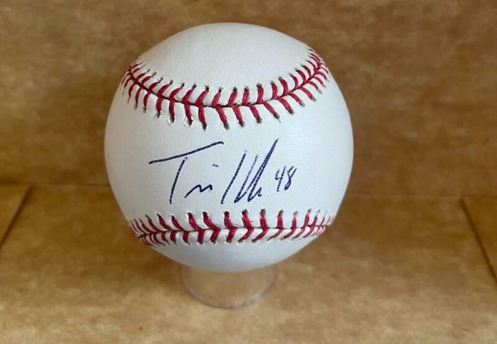 TRAVIS HAFNER INDIANS/YANKEES SIGNED AUTO ML. BASEBALL BAS BC94606