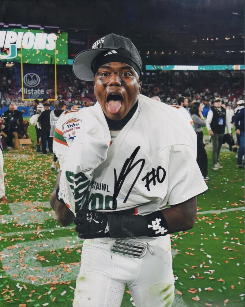 KIONTE SCOTT MIAMI HURRICANES SIGNED AUTOGRAPHED 8X10 PHOTO W/ COA