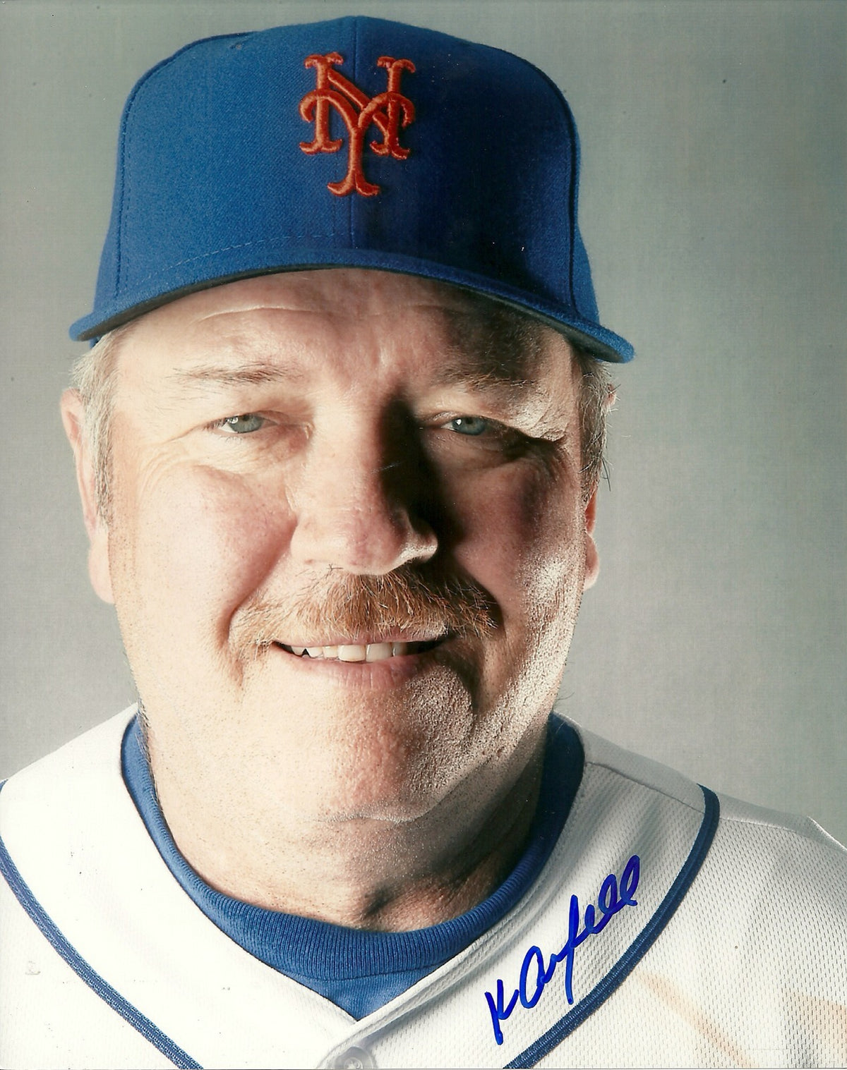 KEN OBERKFELL NEW YORK METS SIGNED AUTOGRAPHED 8x10 PHOTO W/COA 