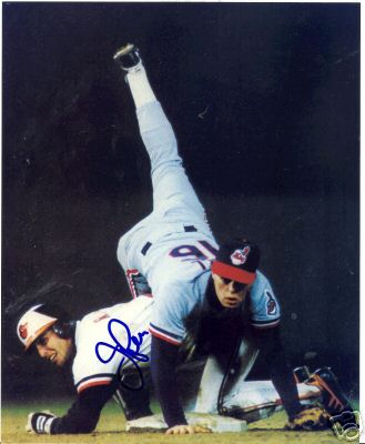 JAY BELL CLEVELAND INDIANS SIGNED 8X10 PHOTO W/COA