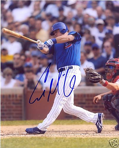 CASEY MCGEHEE CHICAGO CUBS SIGNED 8X10 PHOTO W/COA