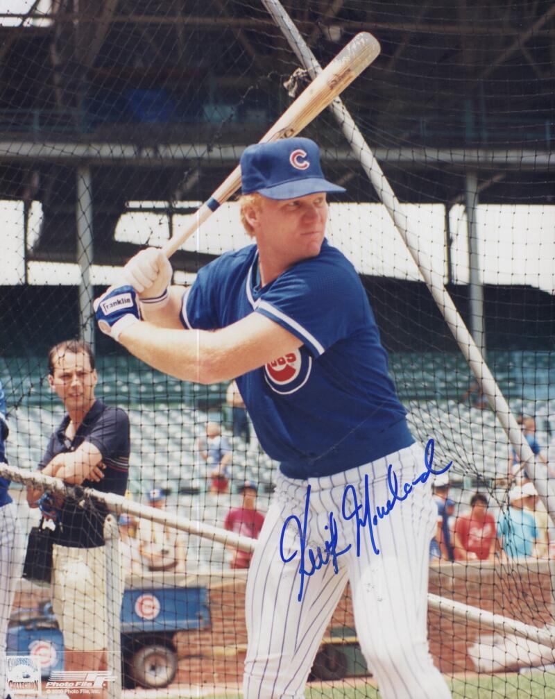 KEITH MORELAND CUBS  SIGNED AUTOGRAPHED 8X10 PHOTO  W/ COA 