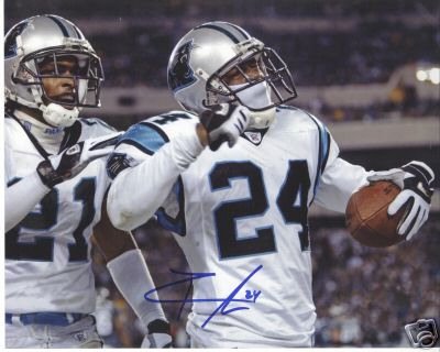 RICKY MANNING JR CAROLINA PANTHERS SIGNED 8X10 PHOTO