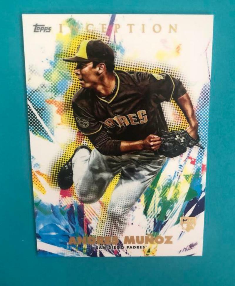 2020 TOPPS INCEPTION ANDRES MUNOZ PADRES BASE CARD # 72