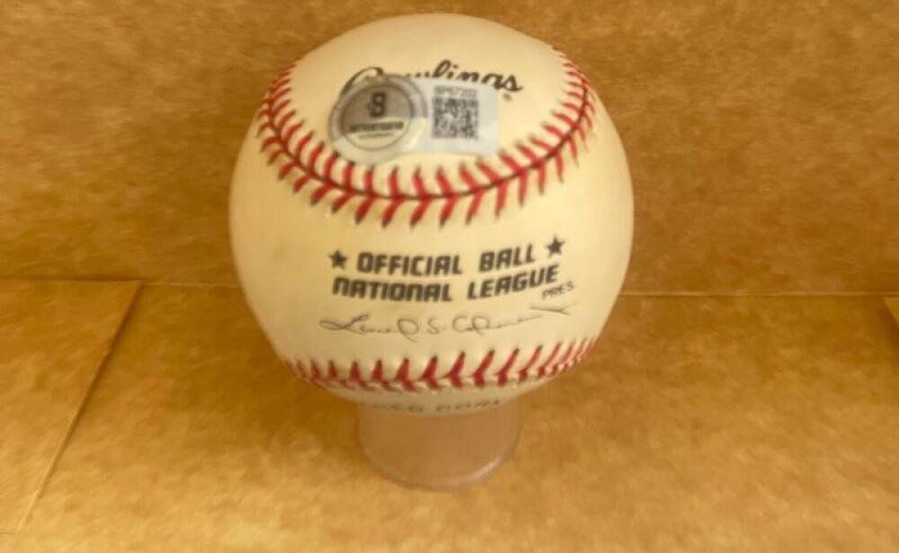 BOBBY PFEIL METS/PHILLIES SIGNED AUTOGRAPHED N.L. BASEBALL BECKETT AUTH