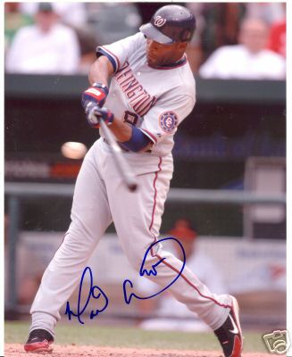MARLON ANDERSON WASHINGTON NATIONALS SIGNED 8X10 PHOTO