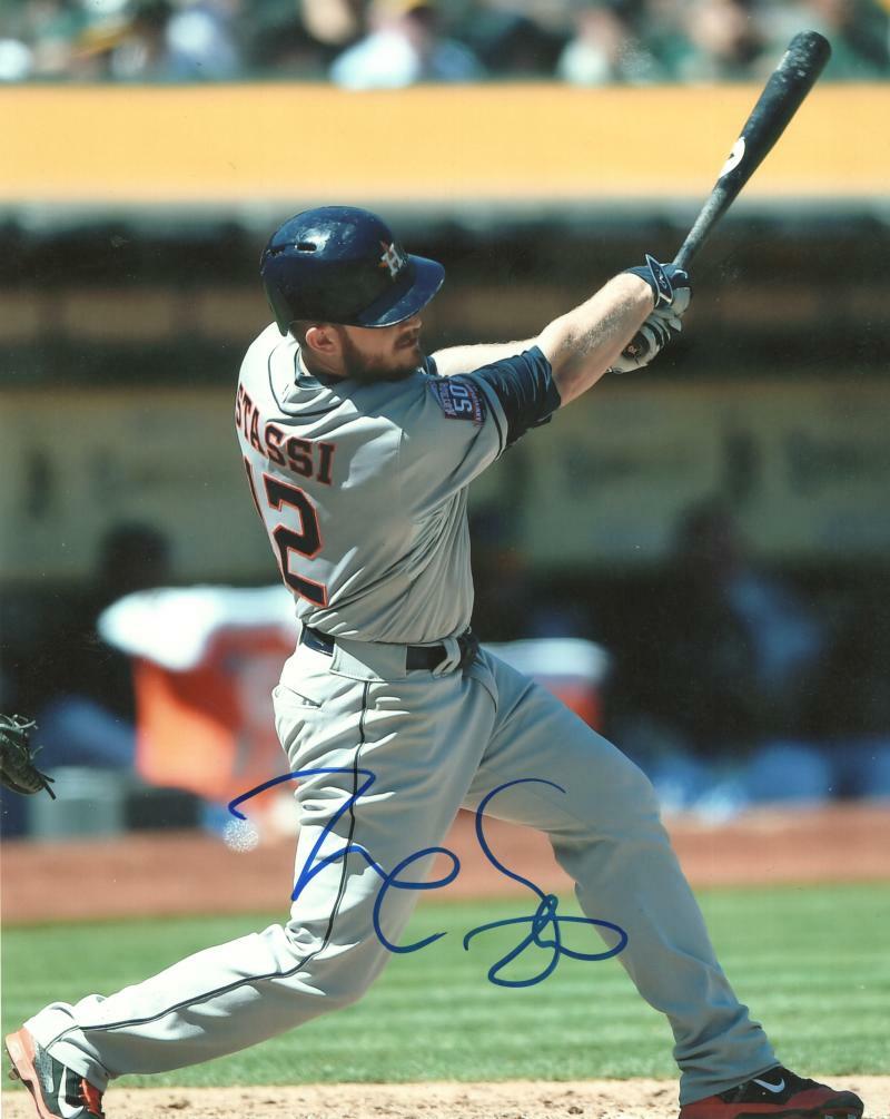 MAX STASSI HOUSTON ASTROS  SIGNED AUTOGRAPHED 8X10 PHOTO W/ COA