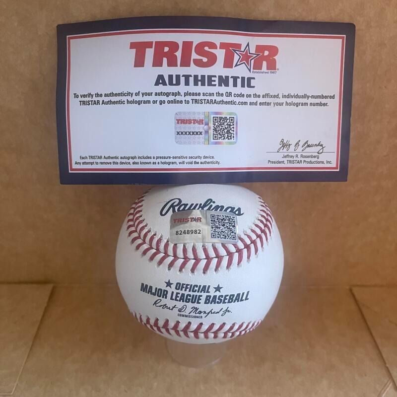 BRYCE ELDER BRAVES SIGNED AUTOGRAPHED M.L. BASEBALL TRI STAR 