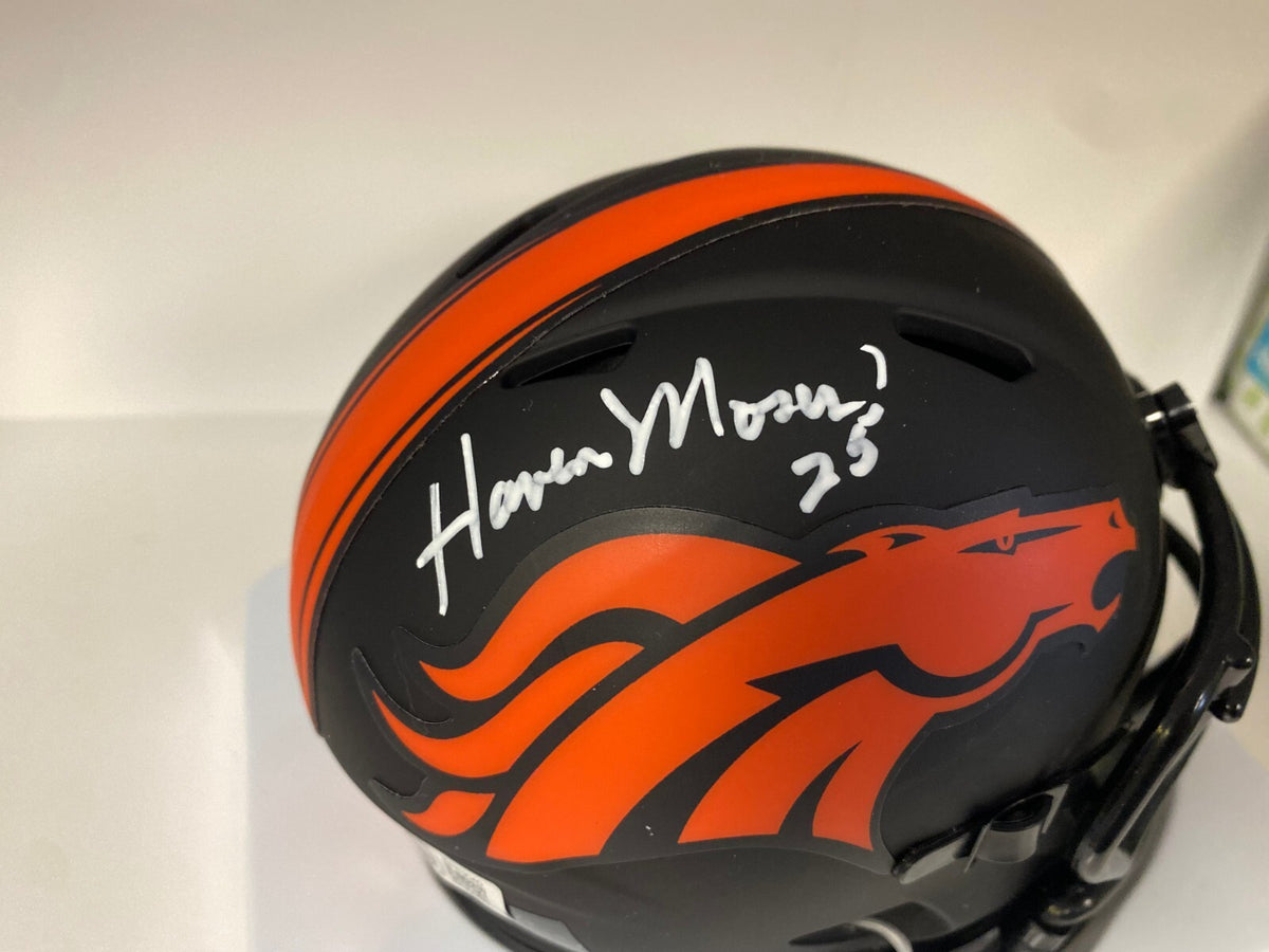 HAVEN MOSES DENVER BRONCOS SIGNED AUTOGRAPHED ECLIPSE MINI HELMET BECKETT BAS *