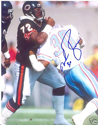 MIKE  ROZIER  HOUSTON  OILERS    SIGNED 8X10