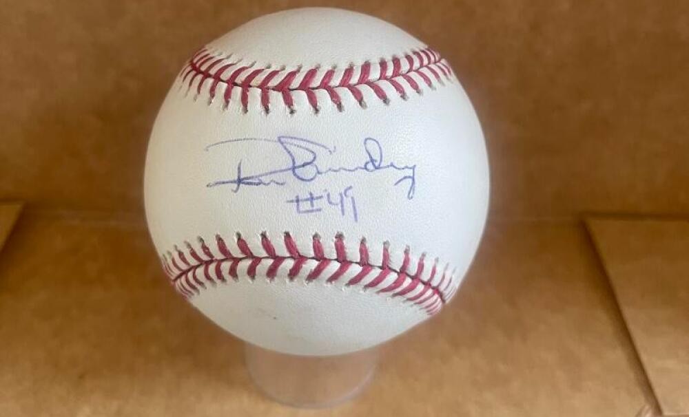 RON GUIDRY YANKEES SIGNED AUTOGRAPHED M.L. BASEBALL BECKETT AUTH