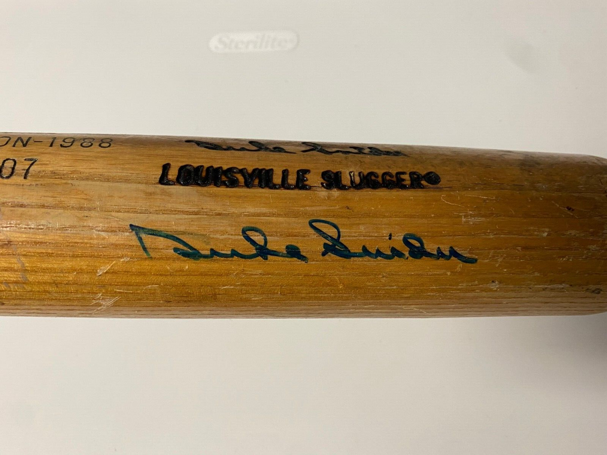 DUKE SNIDER DODGERS SIGNED AUTOGRAPHED VINTAGE LV SLUGGER 407 HOME RUN BAT W/COA