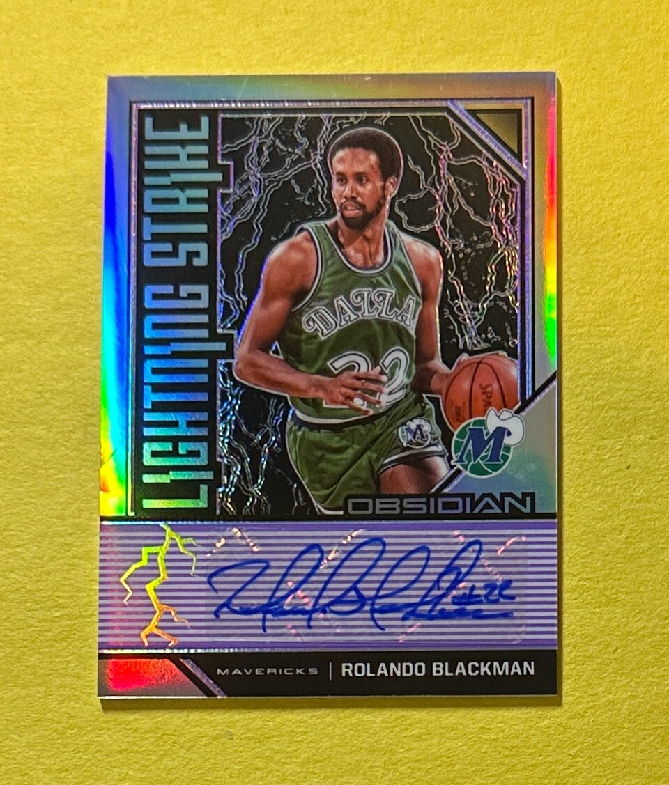 2019-20 PANINI OBSIDIAN ROLANDO BLACKMAN LIGHTNING STRIKE AUTO /75 #LS-RBL