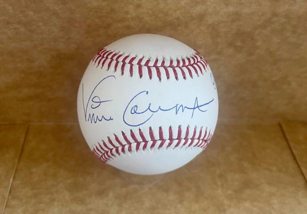 VINCE COLEMAN CARDINALS 1985 NL ROY SIGNED AUTO M.L. BASEBALL JSA WA448403